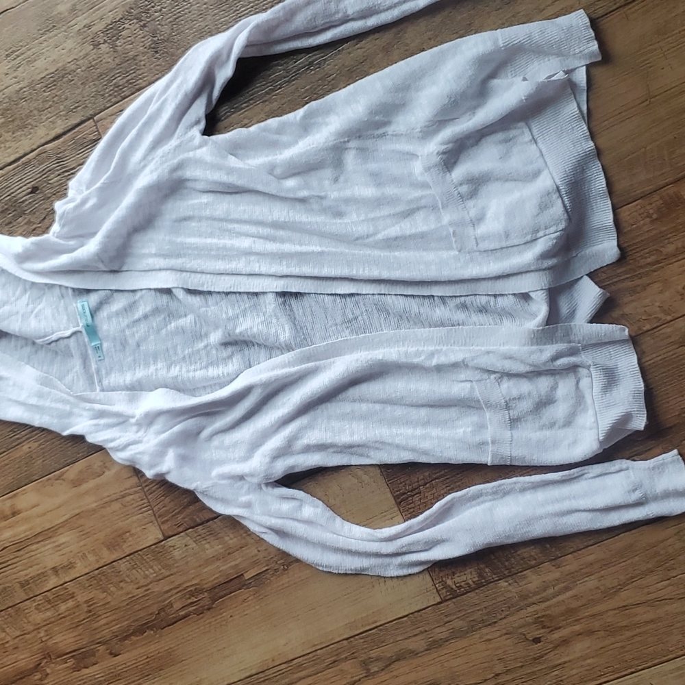 White cardigan